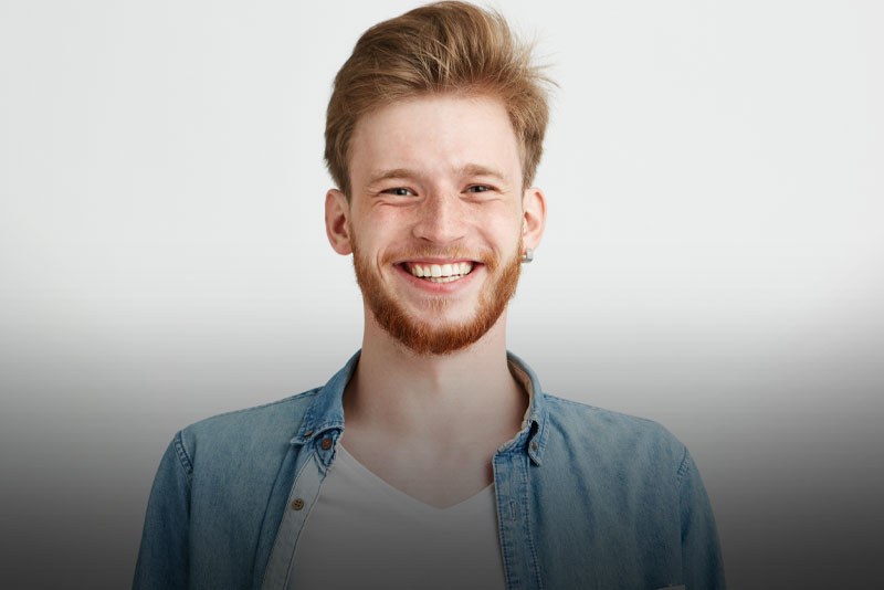 dental patient smiling