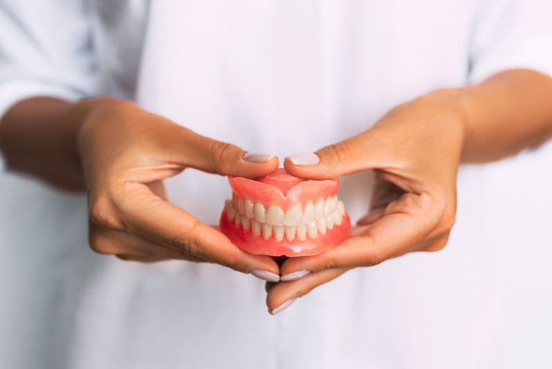 Traditional denture example model