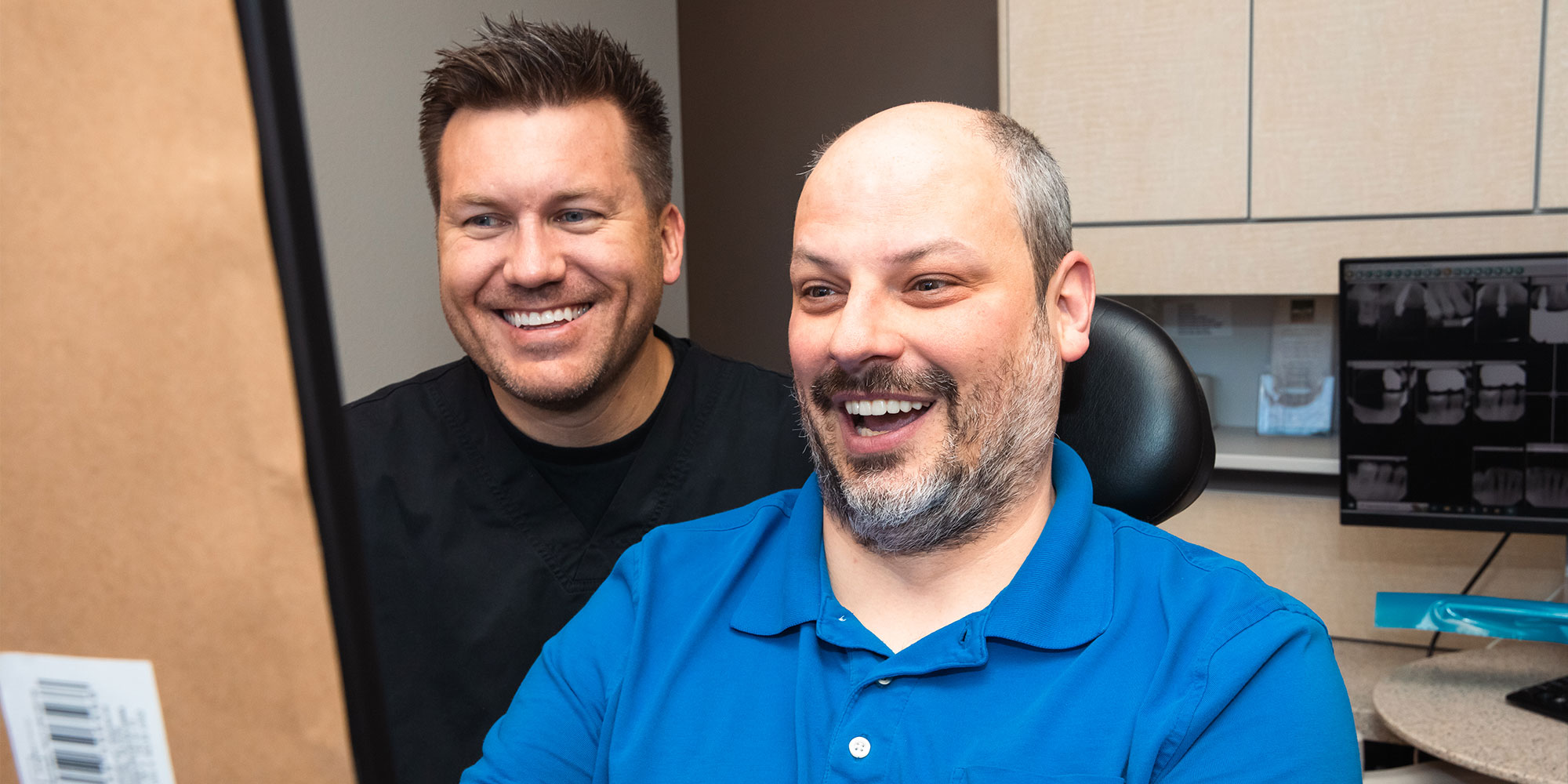 patient smiling confidently after their dental procedure