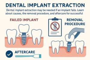 Dental implant extraction may be needed if an implant fails. Learn about causes, the removal procedure, and aftercare for successful recovery.
