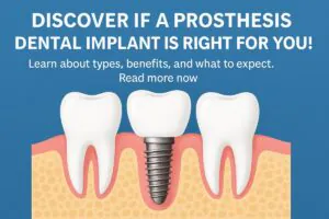An image depicting a close-up view of a dentist carefully fitting a dental implant prosthesis onto a patient. The focus is on the precision and care involved in the procedure, highlighting the blend of technology and expertise in modern dentistry. No text on the image.